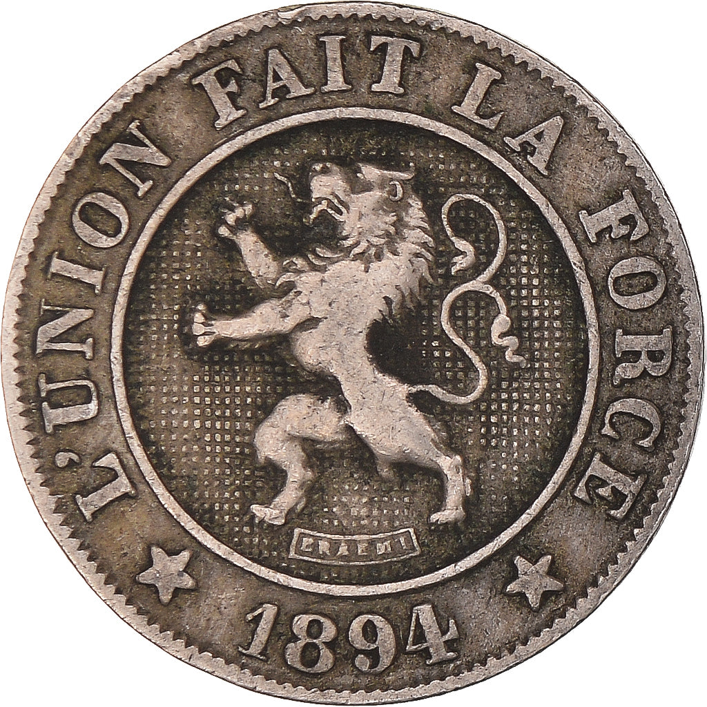Coin, Belgium, 10 Centimes, 1894
