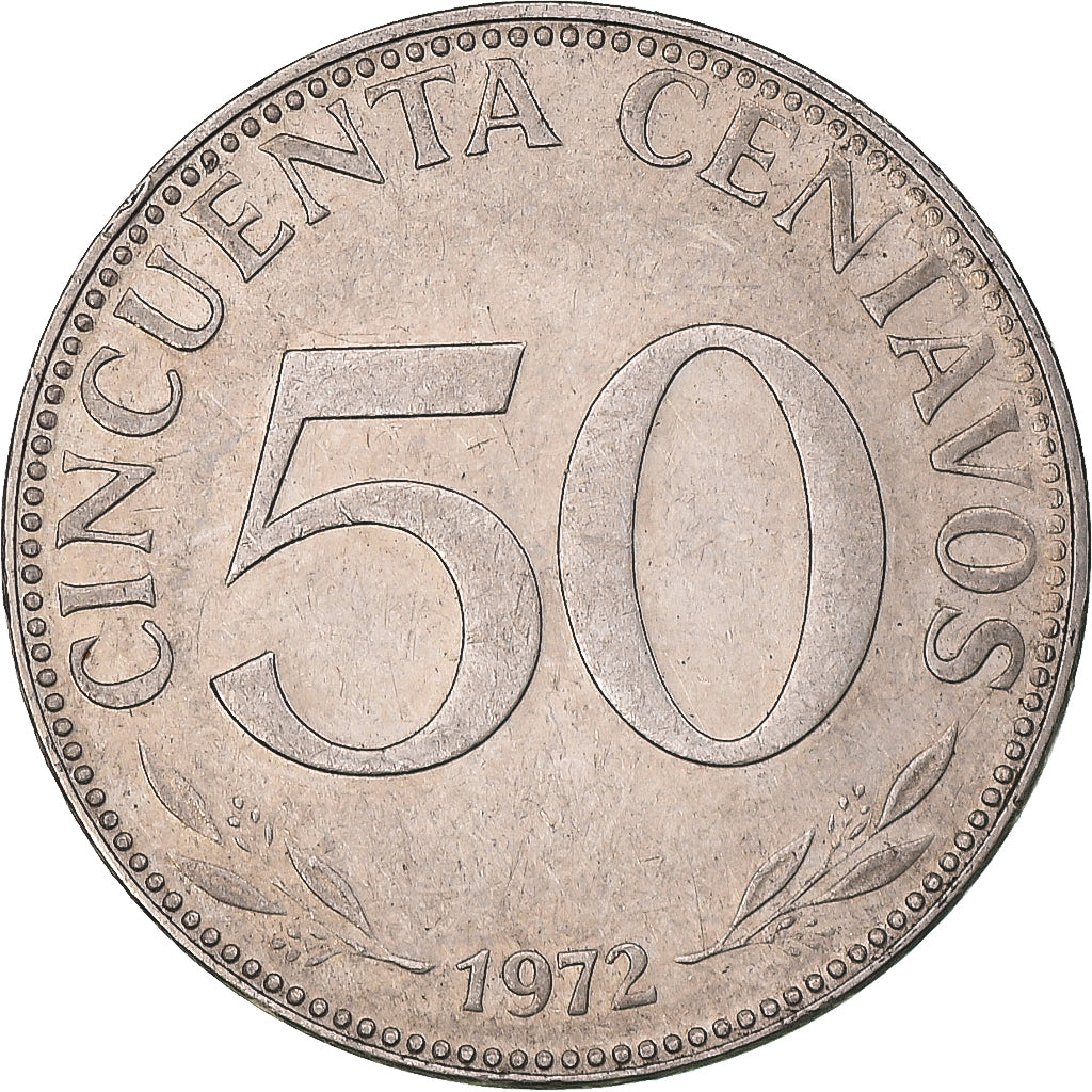 Coin, Bolivia, 50 Centavos, 1972