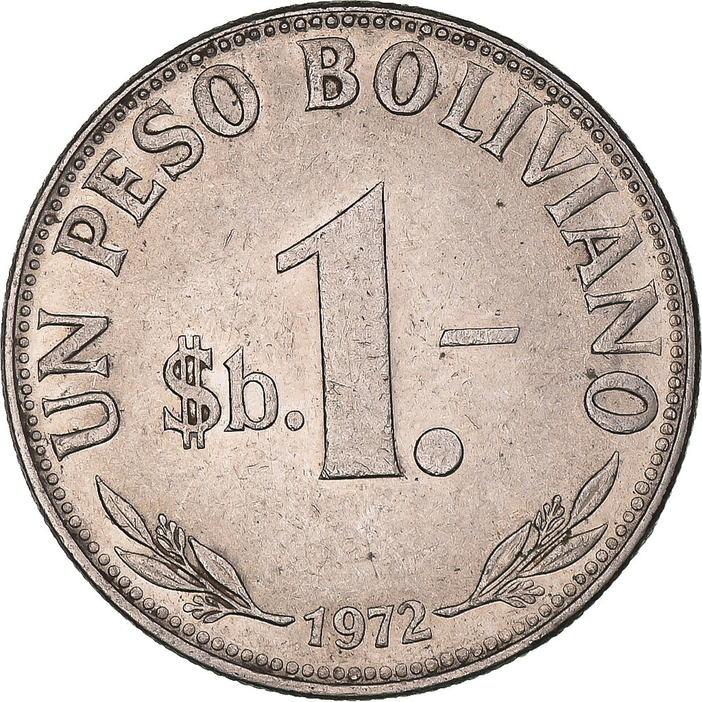 Coin, Bolivia, Peso Boliviano, 1972