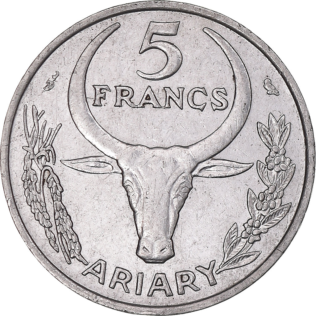 Monnaie, Madagascar, 5 Francs, Ariary, 1967