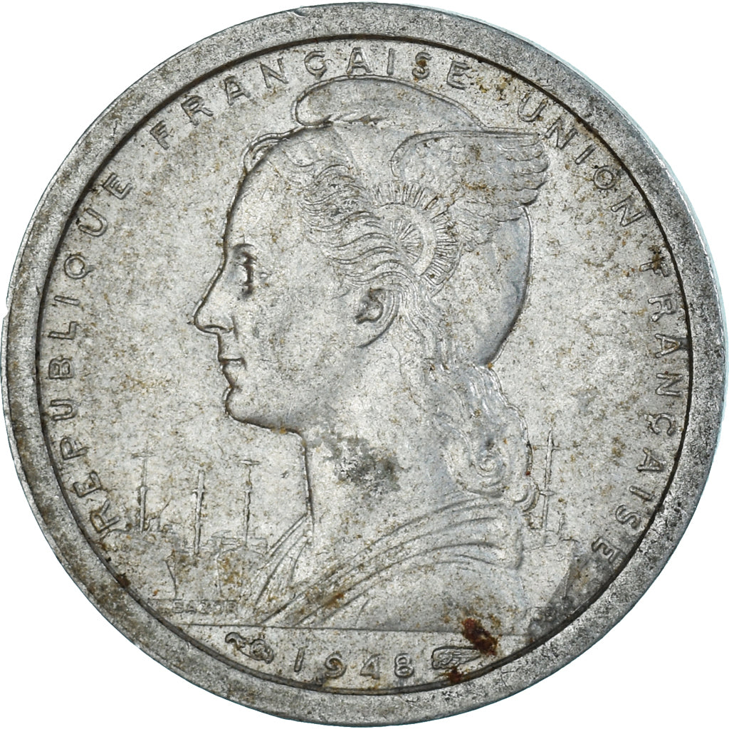 Coin, French West Africa, Franc, 1948
