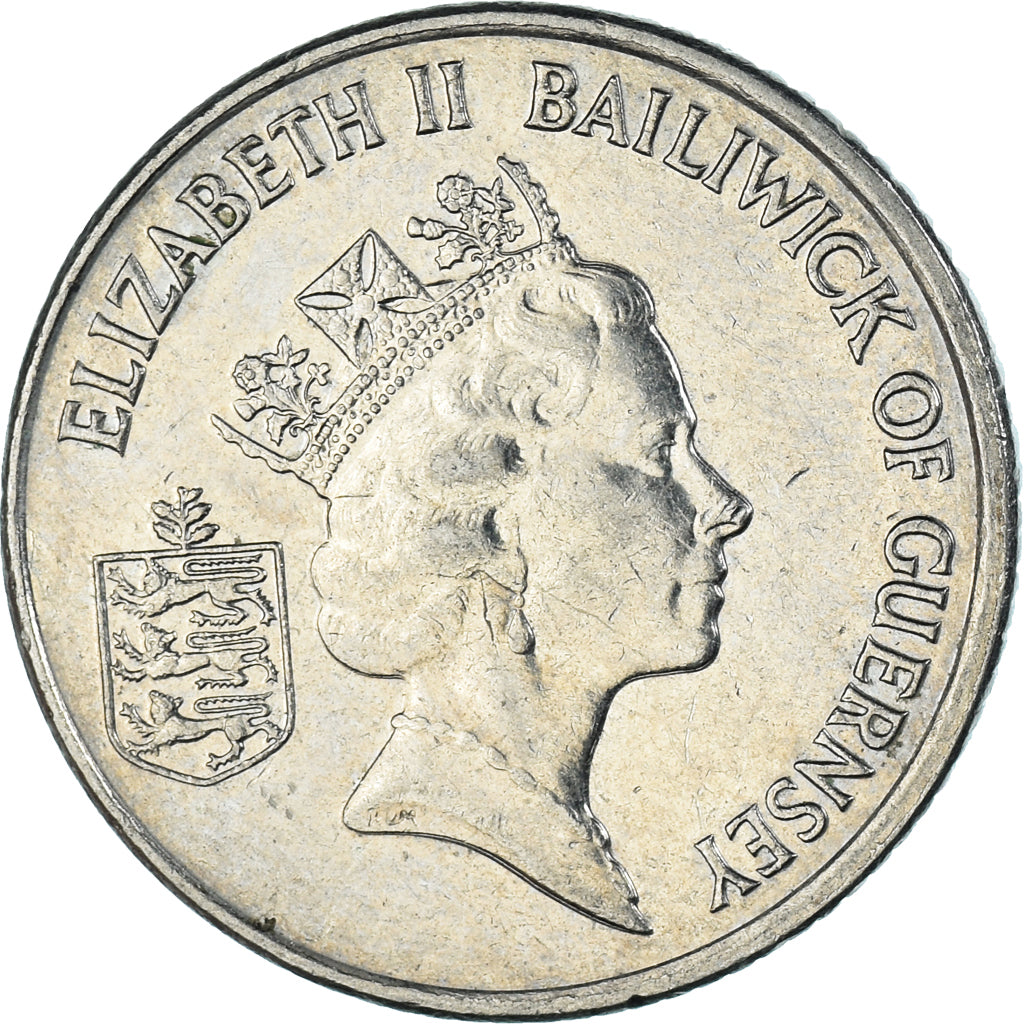 Moneda, Guernsey, 10 Pence, 1992