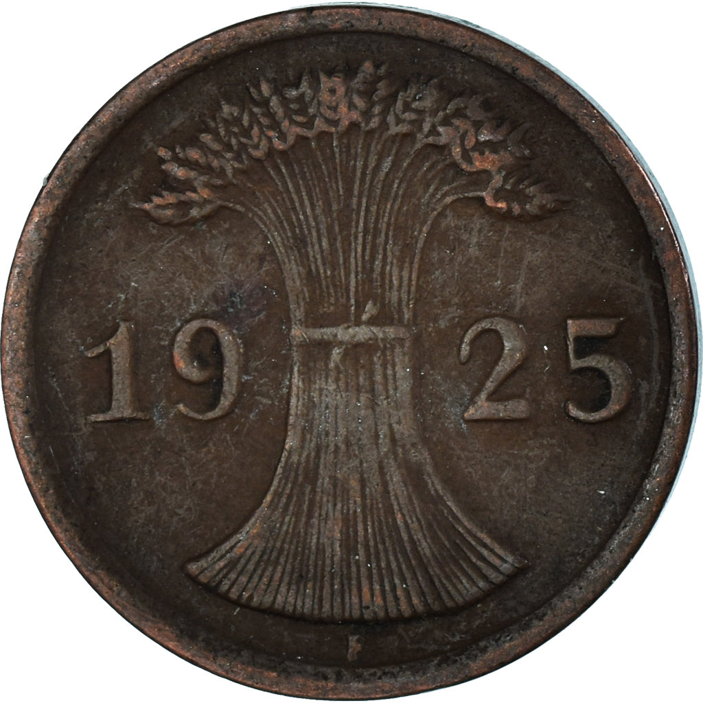 Monnaie, Allemagne, 2 Reichspfennig, 1925