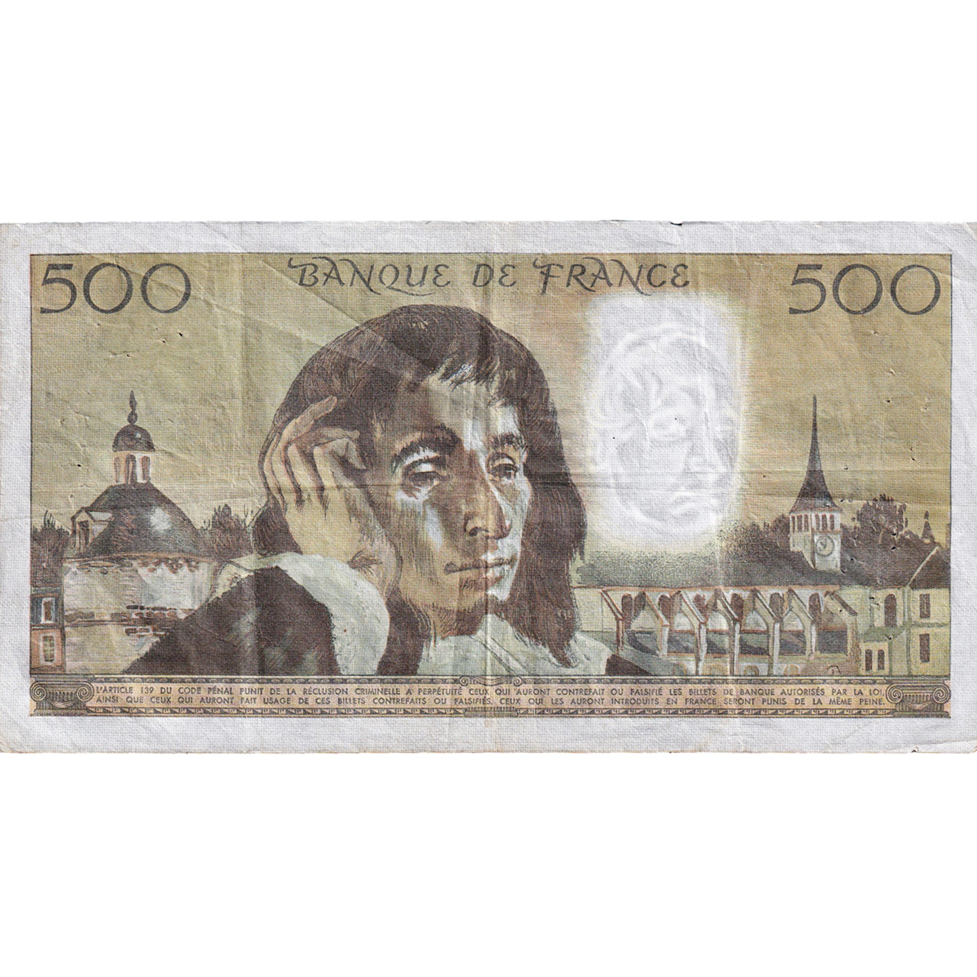 Frankreich, 500 Francs, Pascal, 1975, Q.50, SS, Fayette:71.13