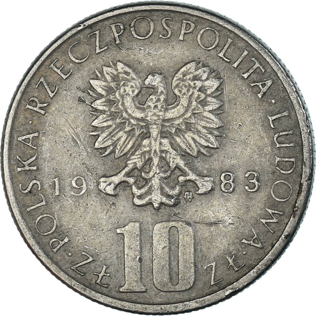 Moneta, Polonia, 10 Zlotych, 1983