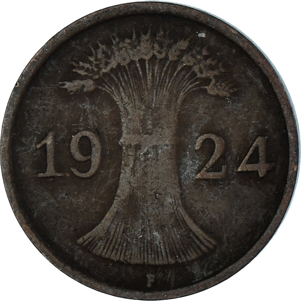 Moneda, Alemania, Reichspfennig, 1924