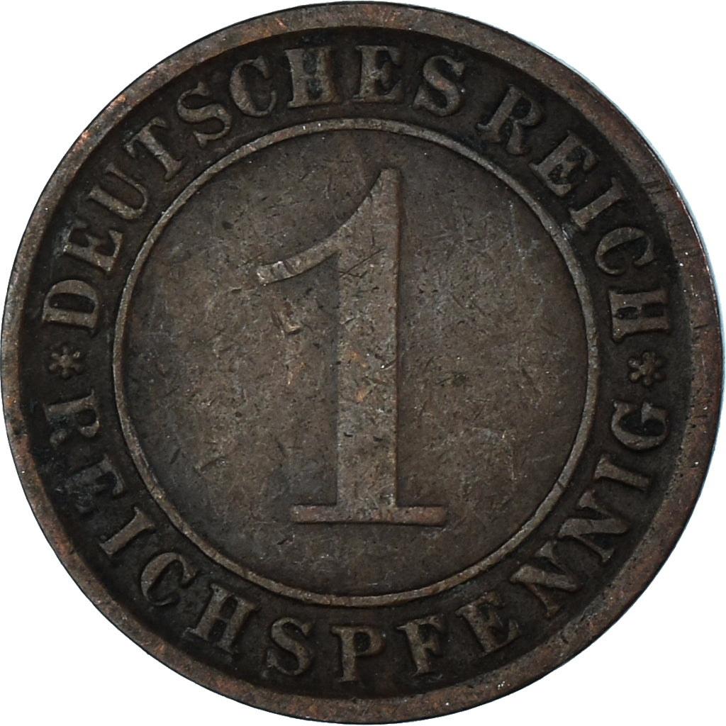 Moneda, Alemania, Reichspfennig, 1924