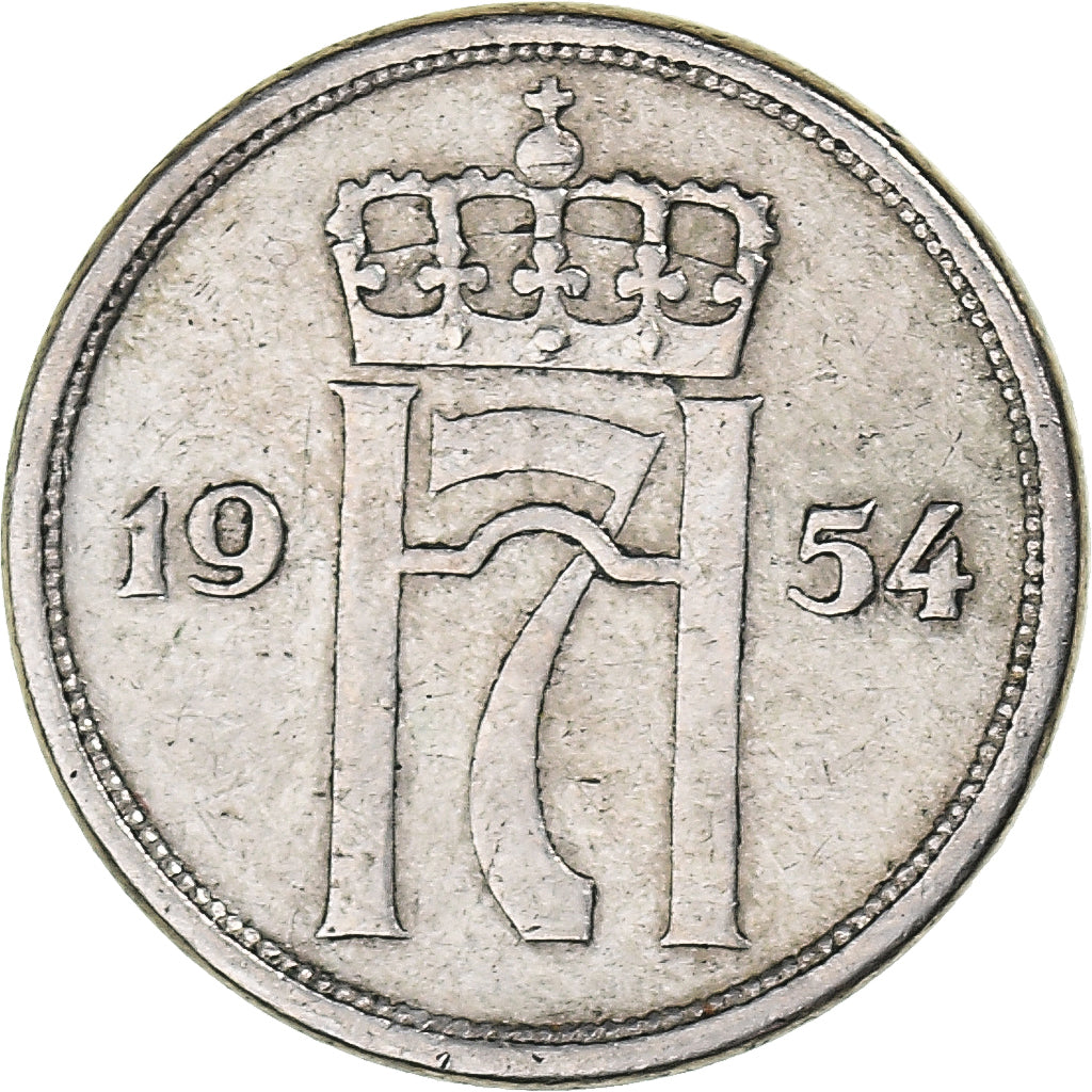 Moeda, Noruega, 10 Öre, 1954