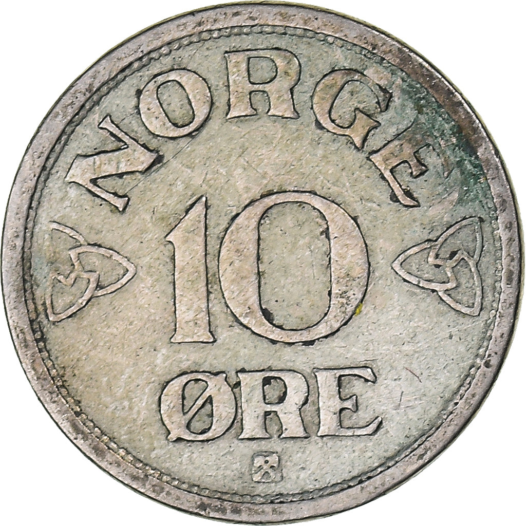 Moeda, Noruega, 10 Öre, 1954