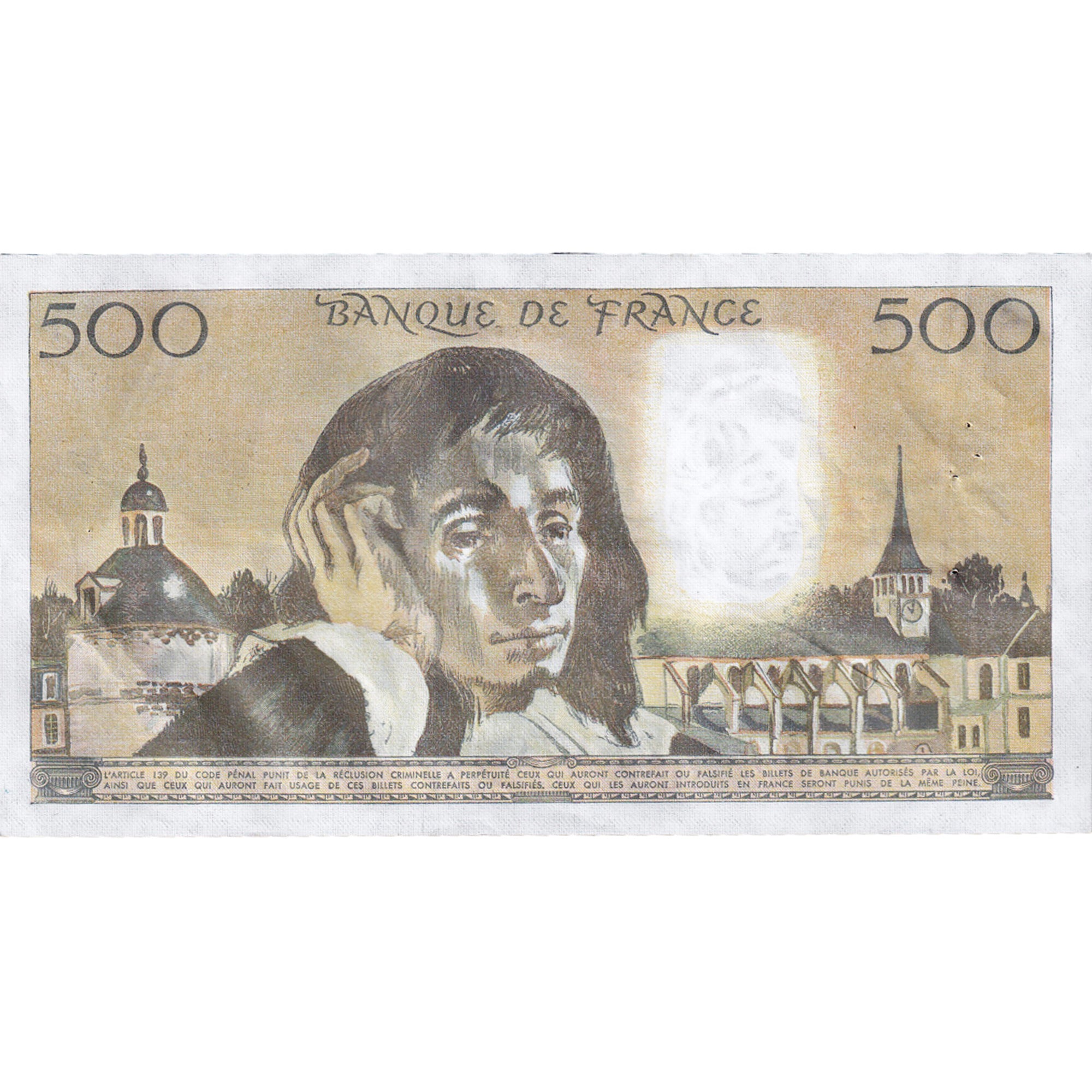 Frankreich, 500 Francs, Pascal, 1986, T.241, UNZ-, Fayette:71.34