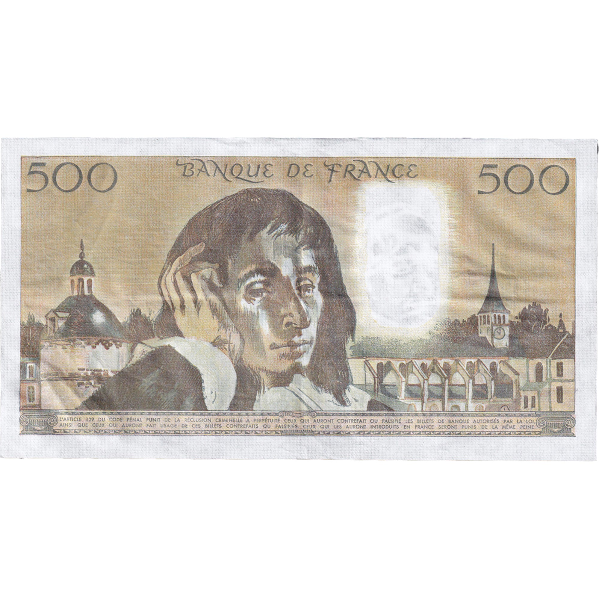 Francia, 500 Francs, Pascal, 1986, R.241, BB+, Fayette:71.34