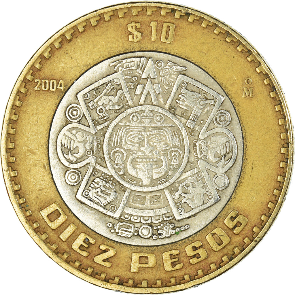 Moneta, Messico, 10 Pesos, 2004