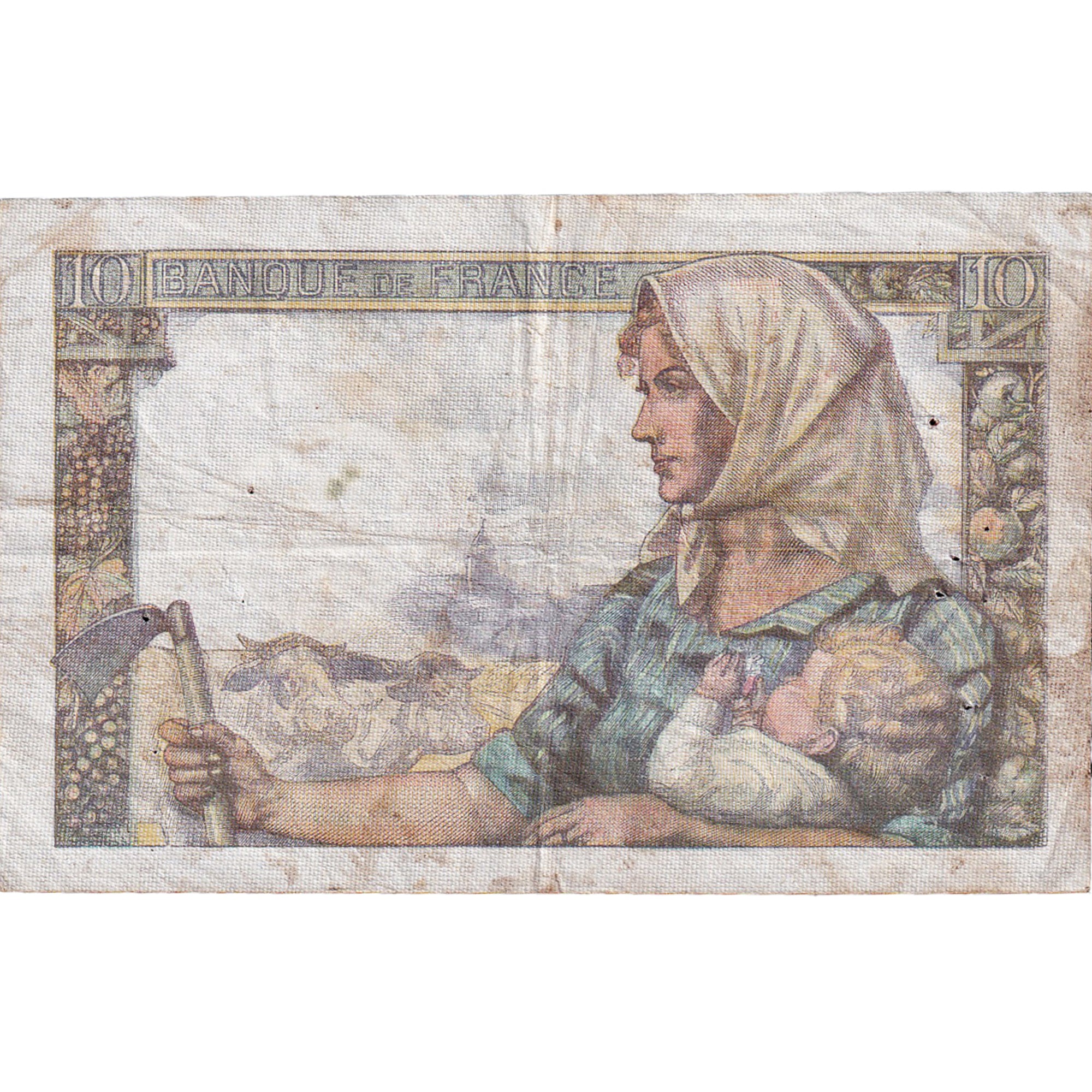 Francja, 10 Francs, Mineur, 1943, E.52, VF(20-25), Fayette:08.08