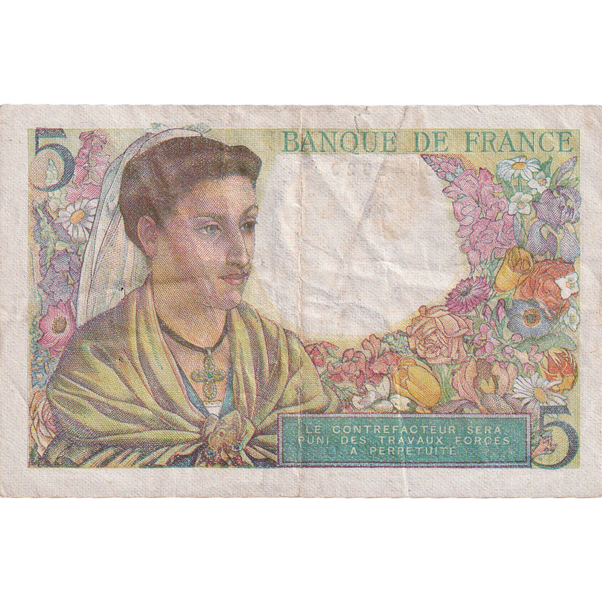 Frankreich, 5 Francs, Berger, 1947, K.158, SS, Fayette:05.07