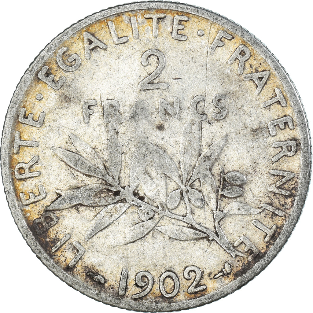 Coin, France, 2 Francs, 1902