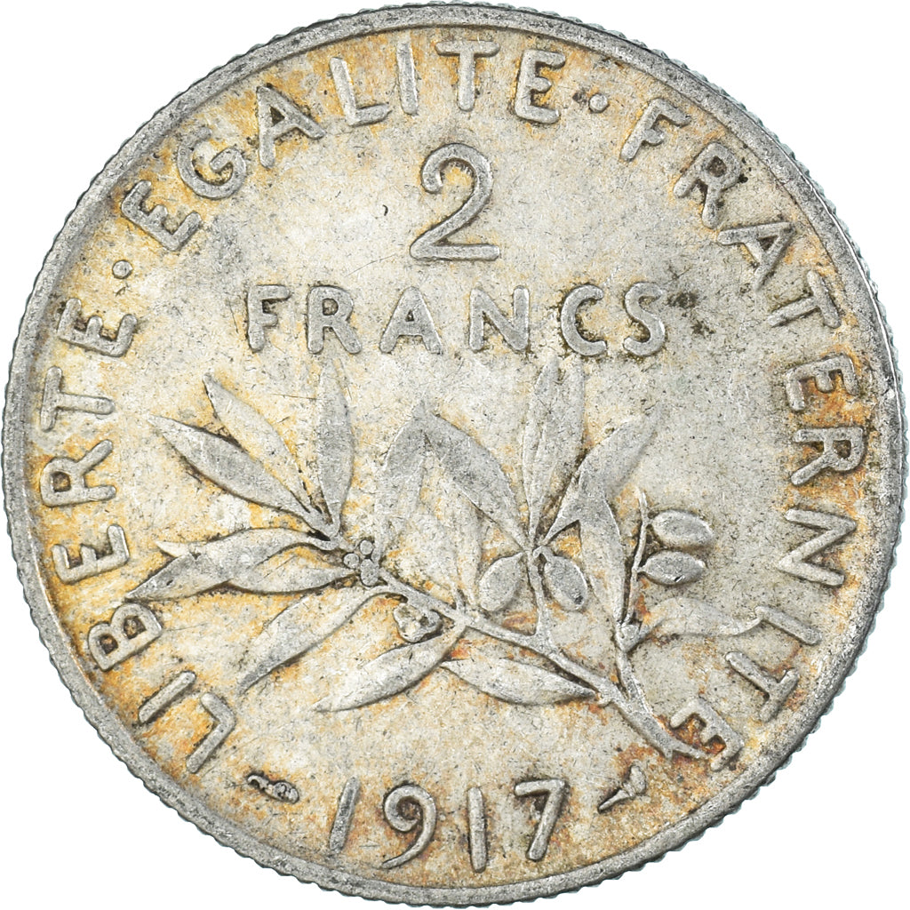 Coin, France, 2 Francs, 1917