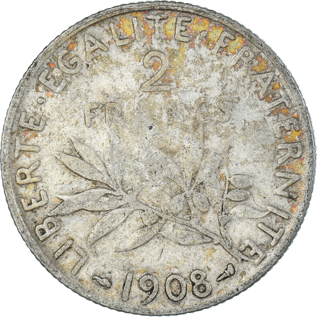 Coin, France, 2 Francs, 1908