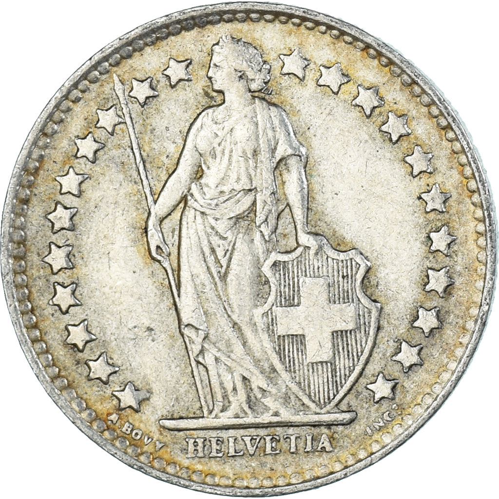 Moneda, Suiza, 1/2 Franc, 1948