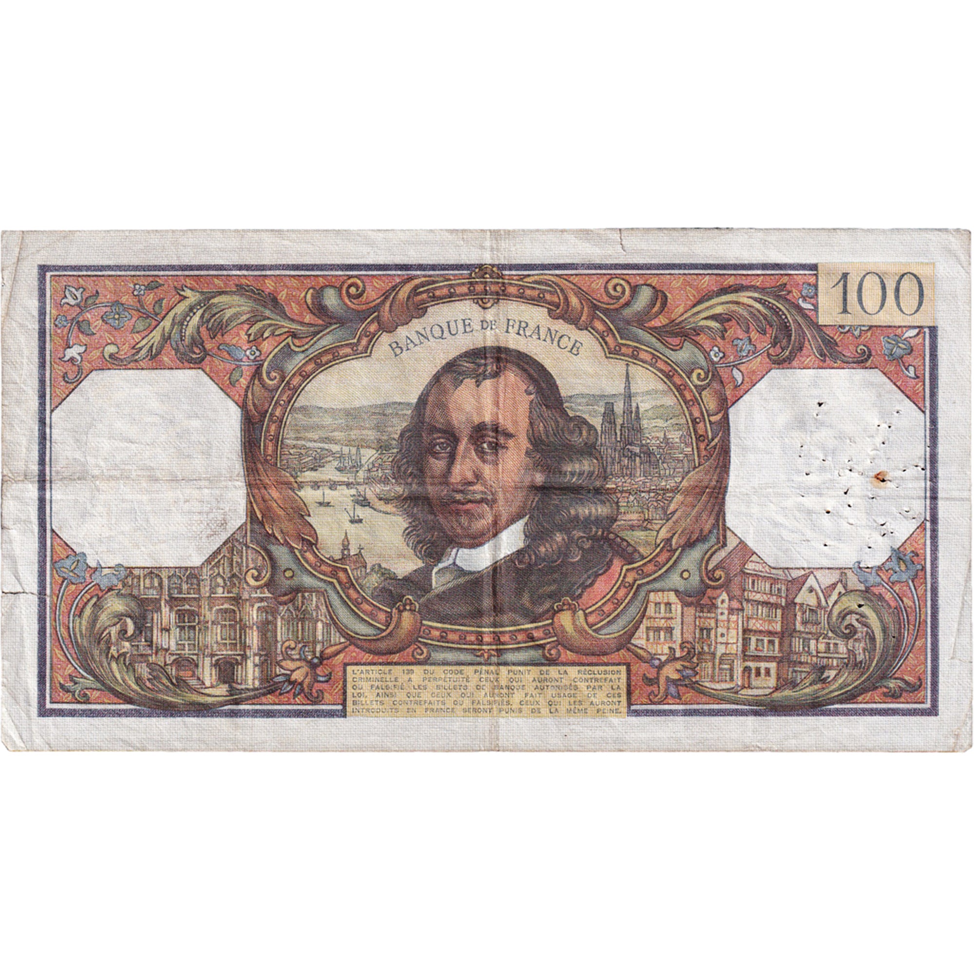 France, 100 Francs, Corneille, 1972, T.665, TB+, Fayette:65.40