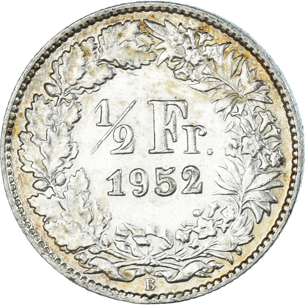 Moneta, Szwajcaria, 1/2 Franc, 1952