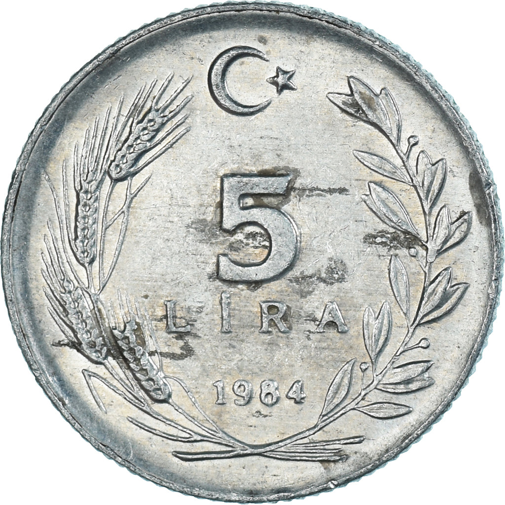 Moneta, Turcja, 5 Lira, 1984
