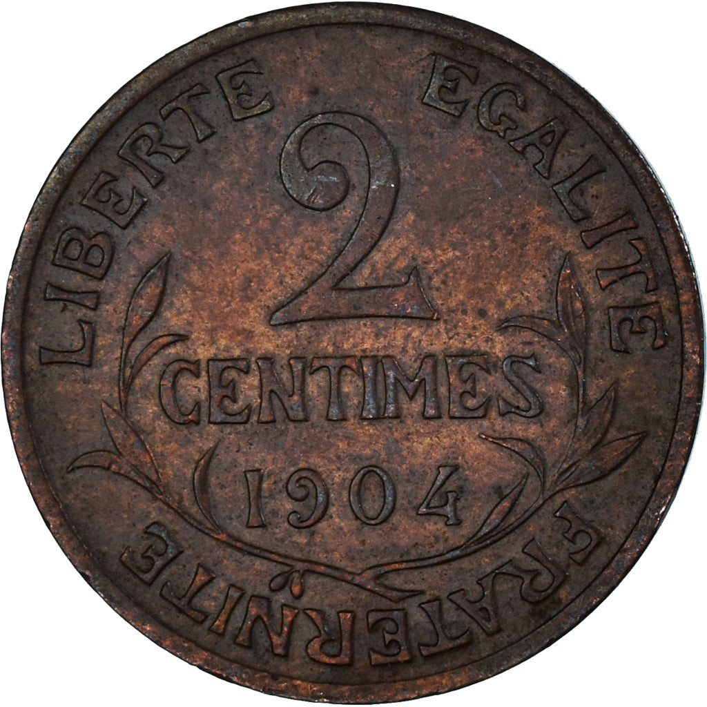 Moneda, Francia, 2 Centimes, 1904