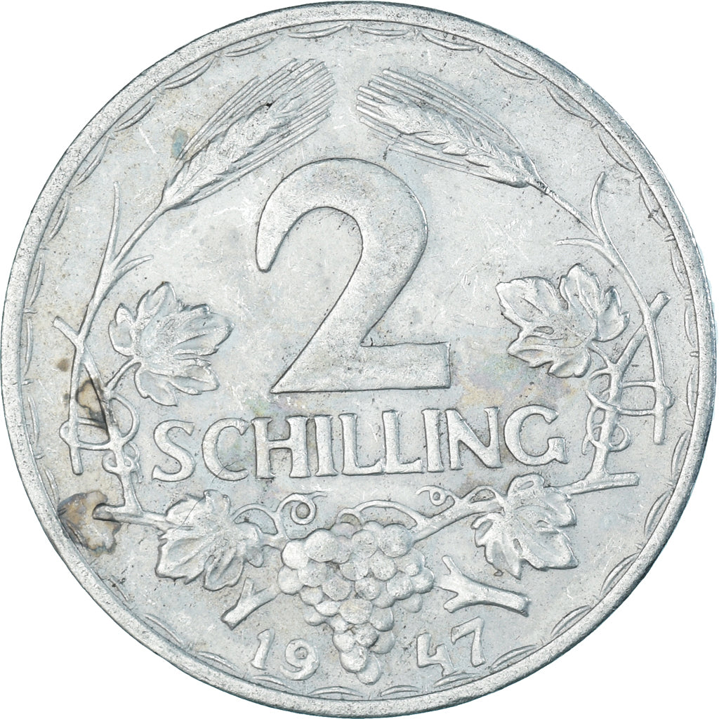 Moneta, Austria, 2 Schilling, 1947