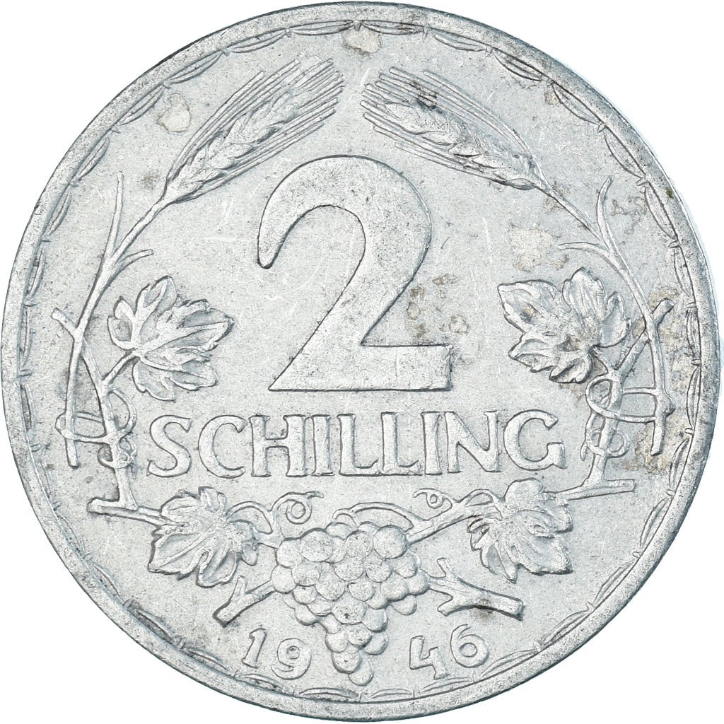 Monnaie, Autriche, 2 Schilling, 1946