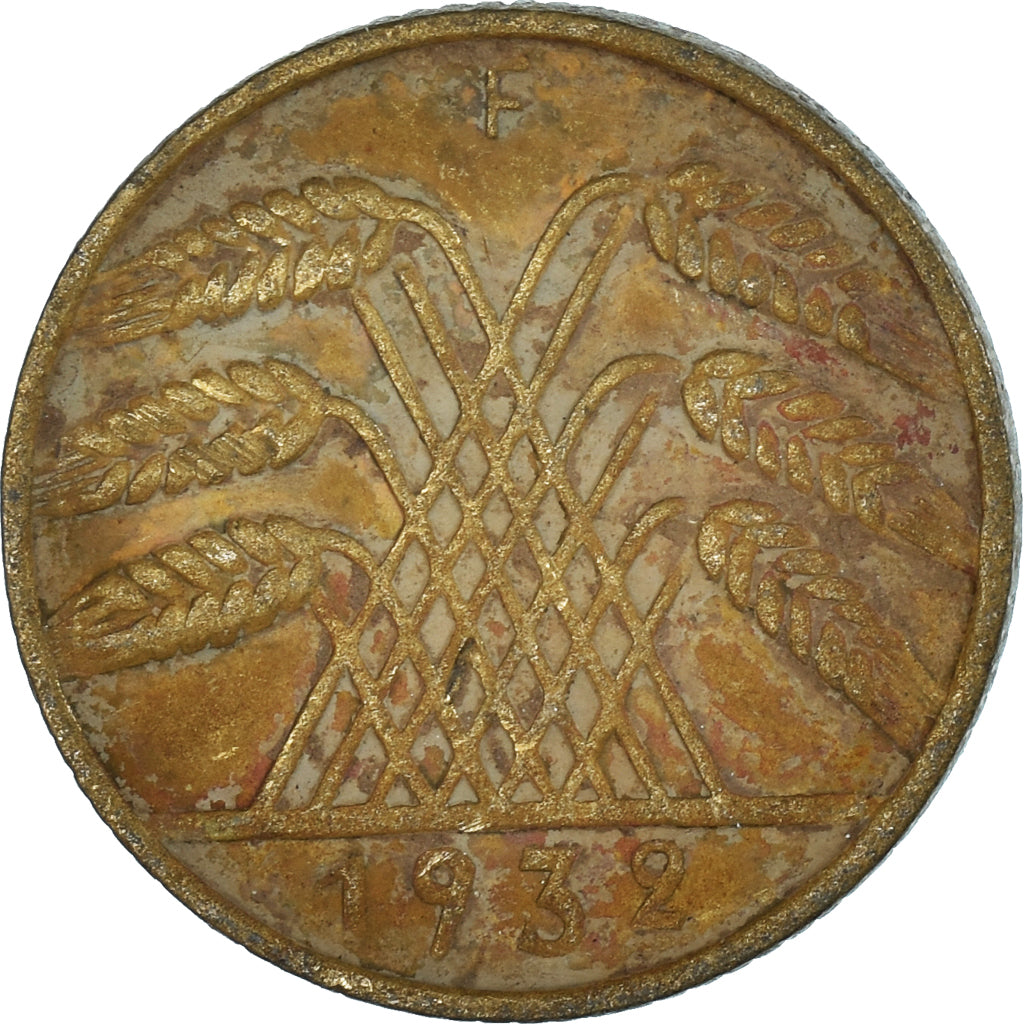Coin, GERMANY, WEIMAR REPUBLIC, 10 Reichspfennig, 1932