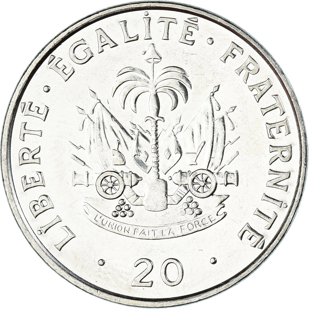 Coin, Haiti, 20 Centimes, 1995