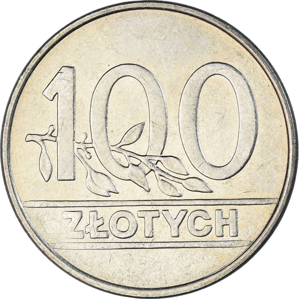 Moneta, Polska, 100 Zlotych, 1990