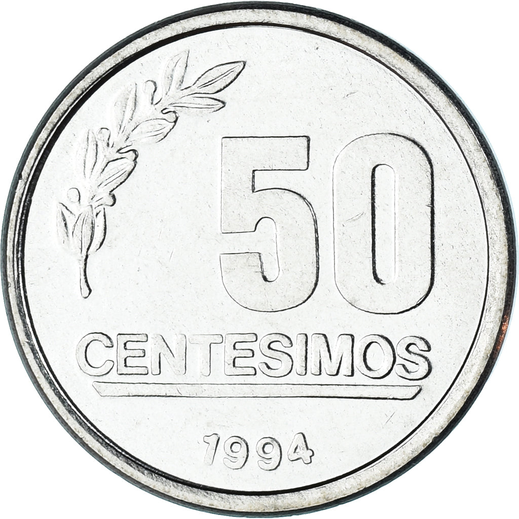 Moneda, Uruguay, 50 Centesimos, 1994