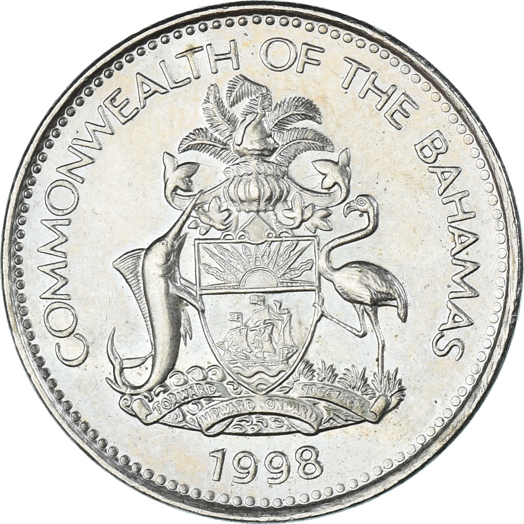 Moeda, Baamas, 5 Cents, 1998