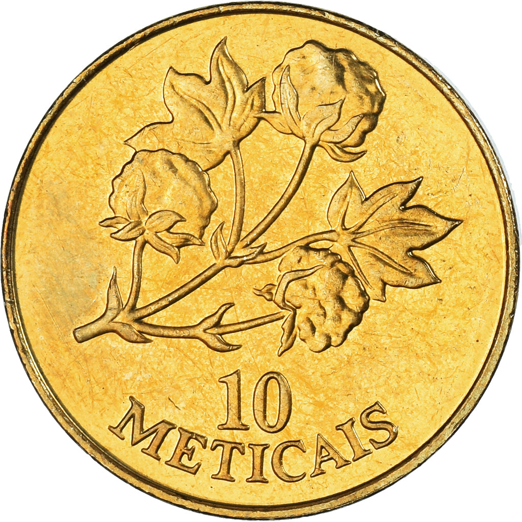 Monnaie, Mozambique, 10 Meticais, 1994