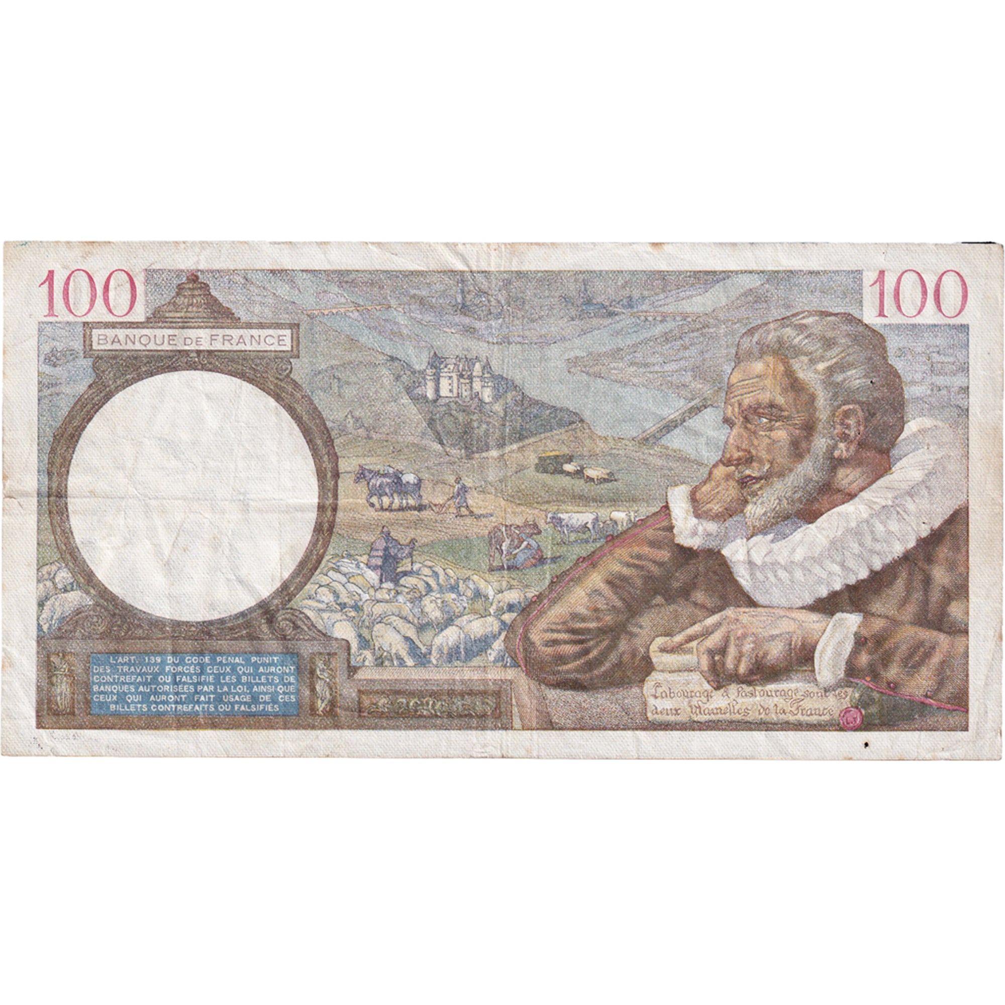 Francia, 100 Francs, Sully, 1940, Z.11193, MB+, Fayette:26.30, KM:94