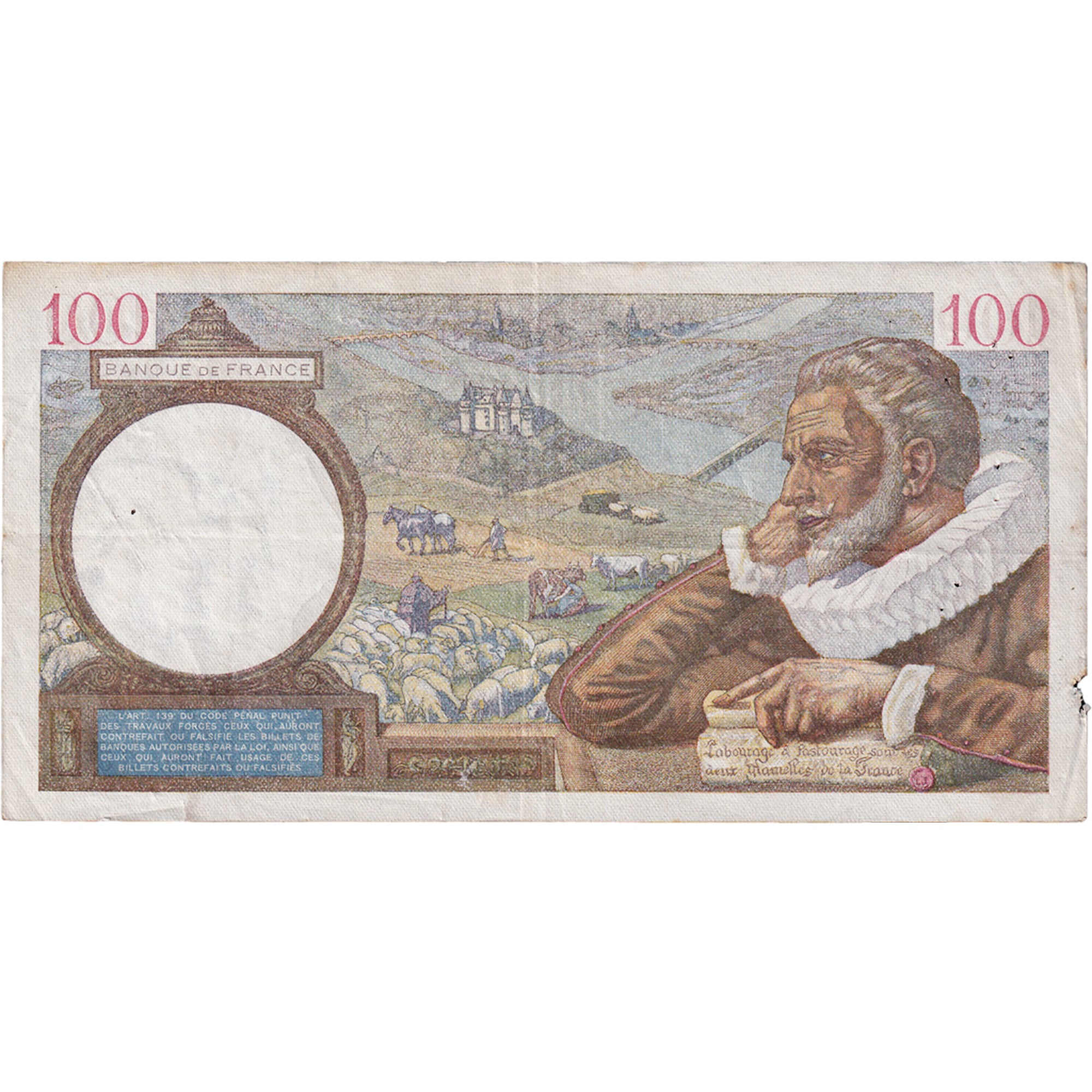 Frankreich, 100 Francs, Sully, 1940, X.16214, S+, Fayette:26.40, KM:94