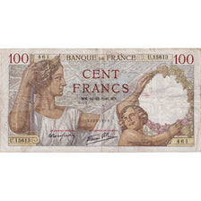 Francja, 100 Francs, Sully, 1940, U.15613, VF(30-35), Fayette:26.39, KM:94