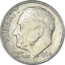 Monnaie, États-Unis, Dime, 1964