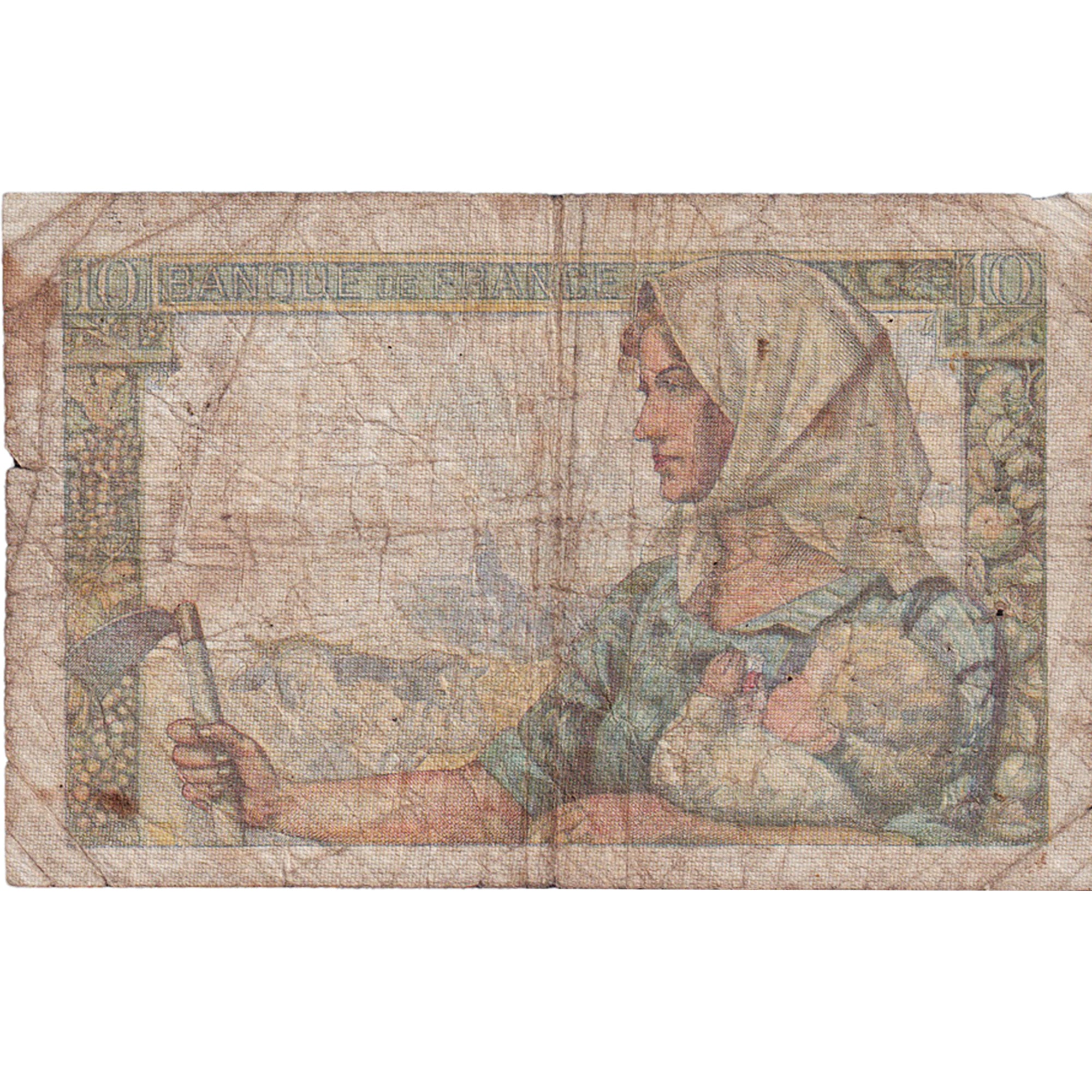 Frankreich, 10 Francs, Mineur, 1943, J.48, SGE, Fayette:8.8, KM:99e