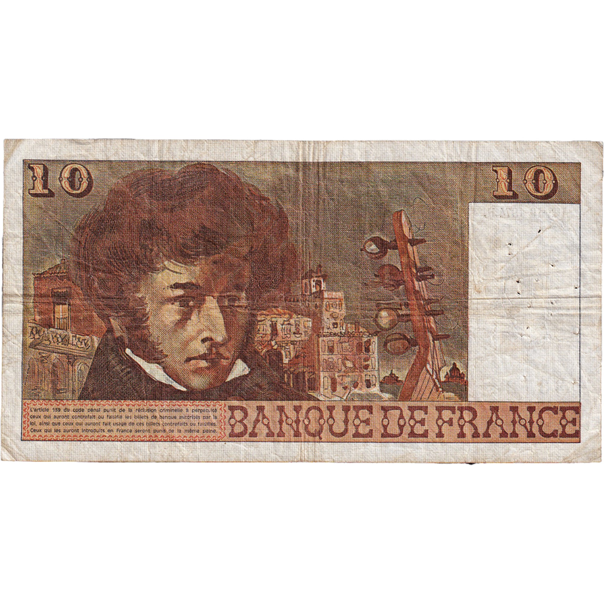 Frankreich, 10 Francs, Berlioz, 1974, T.90, S, Fayette:63.7a, KM:150a