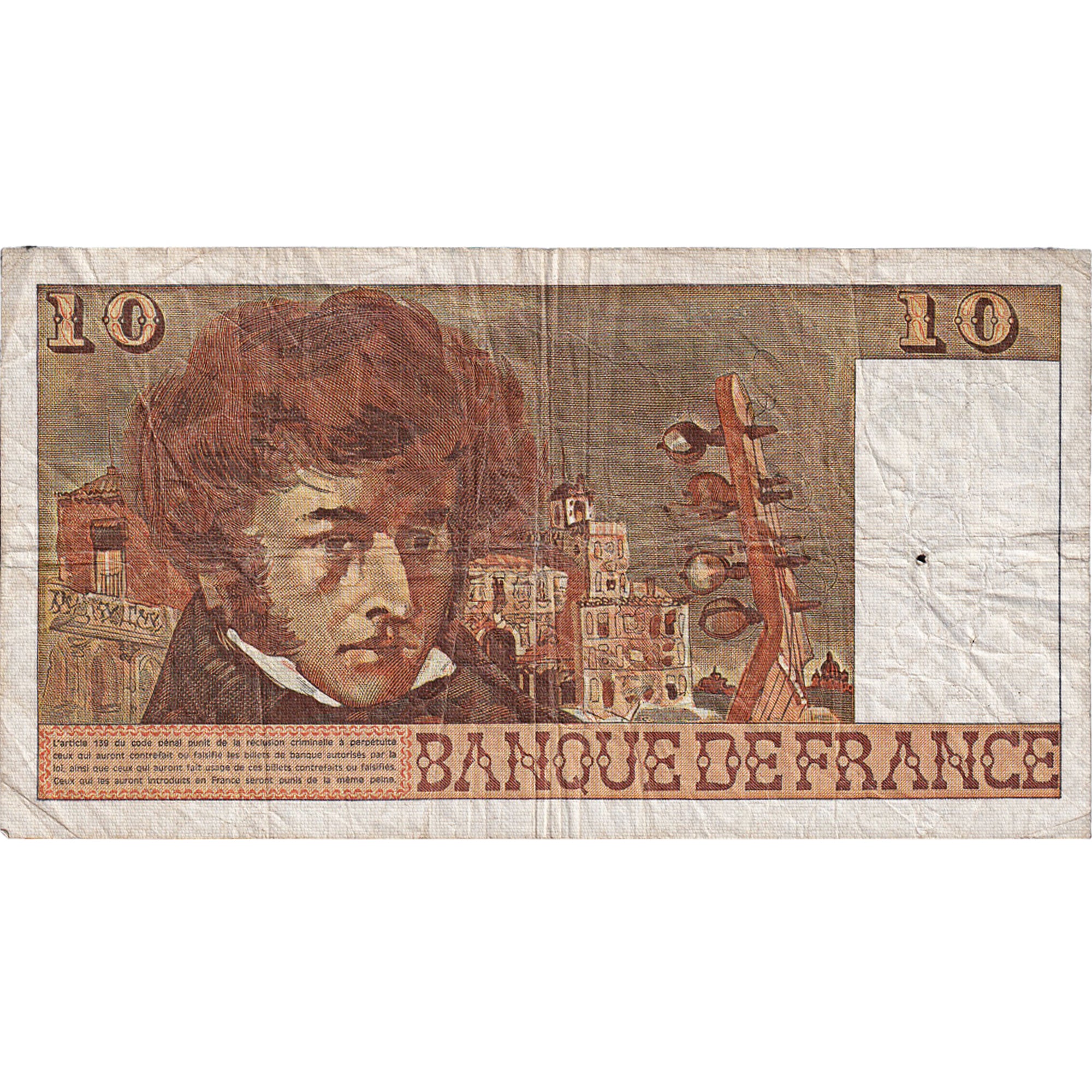 Frankreich, 10 Francs, Berlioz, 1976, F.294, S, Fayette:63.20, KM:150c