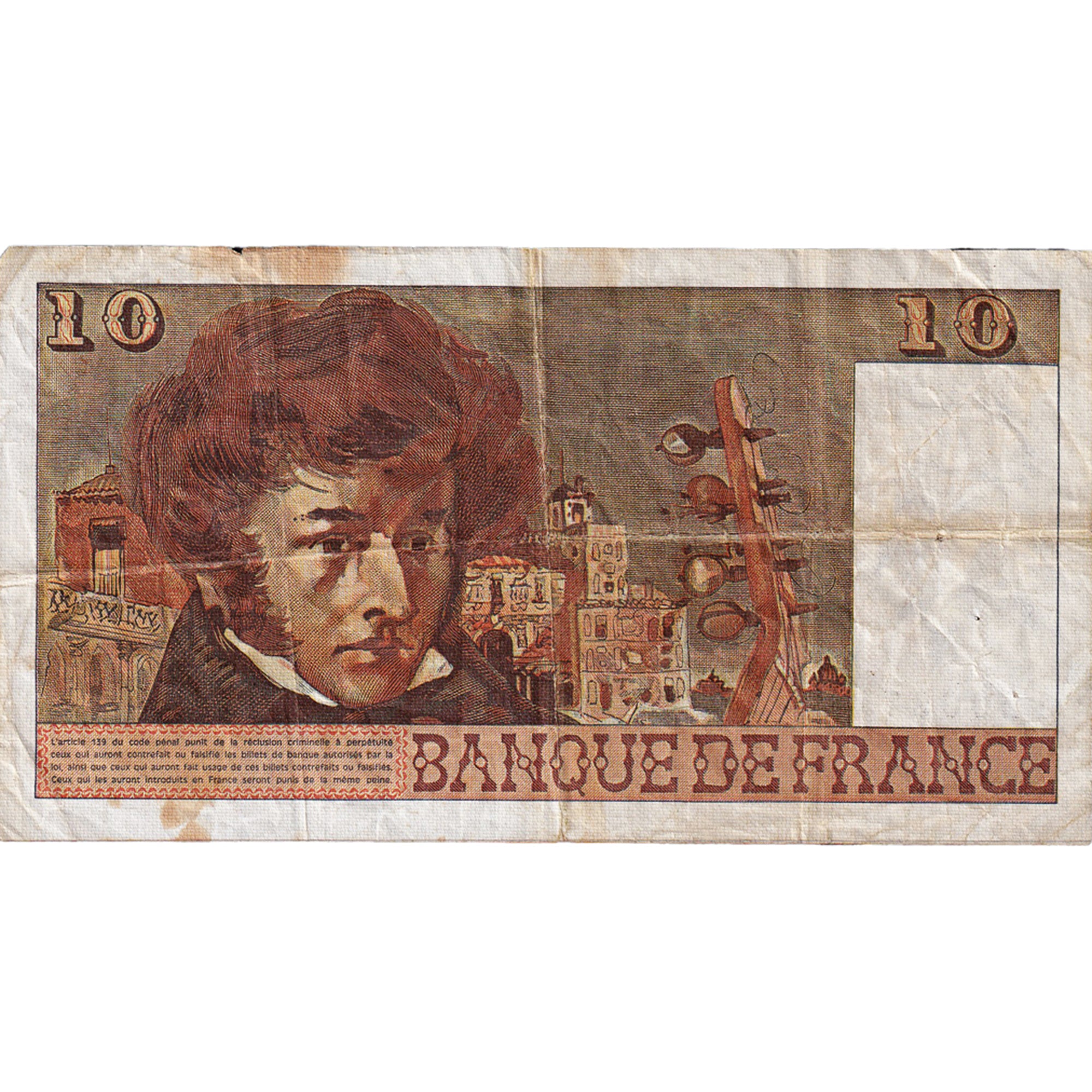 Frankreich, 10 Francs, Berlioz, 1976, J.290, S, Fayette:63.19, KM:150c