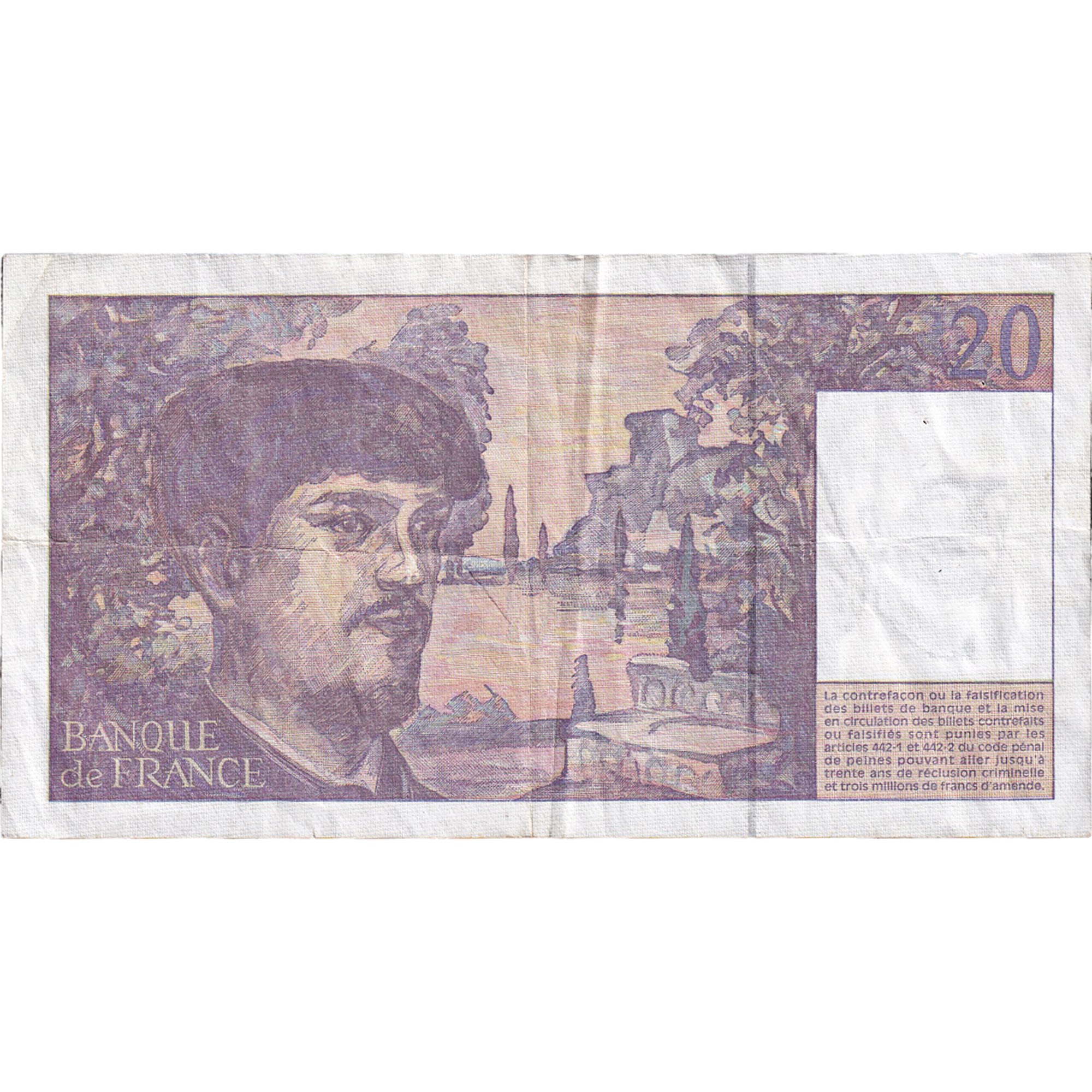 Francia, 20 Francs, Debussy, 1997, D.058, BB, Fayette:66ter.2, KM:151i