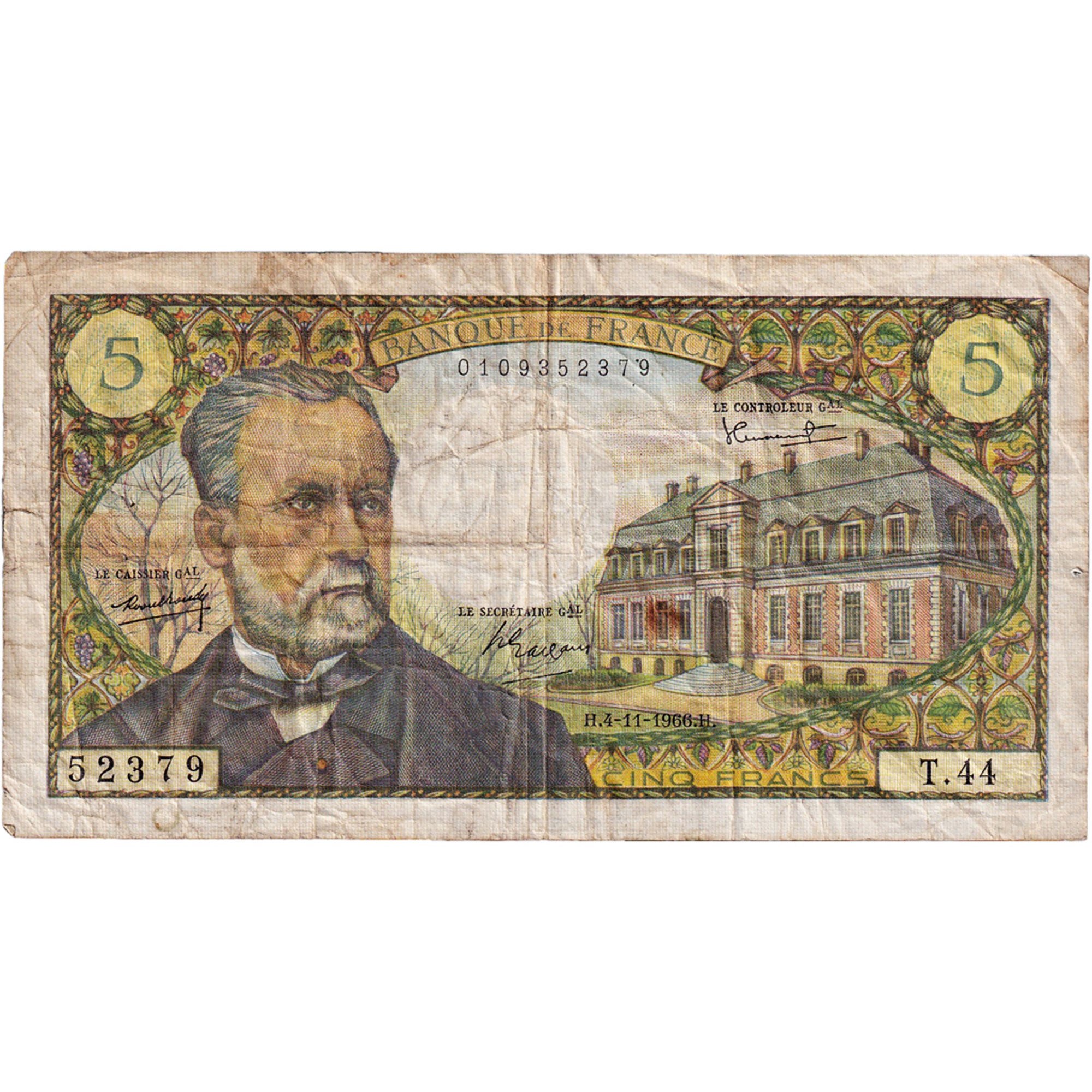 France, 5 Francs, 1966, T.44, TB, Fayette:61.4, KM:146a