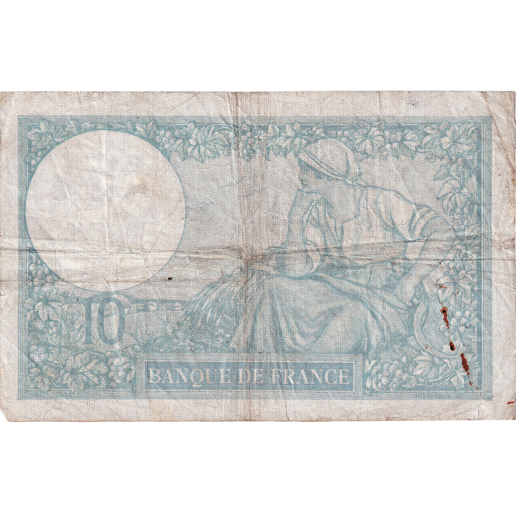Francia, 10 Francs, Minerve, 1939, M.69328, BC, Fayette:7.2, KM:84