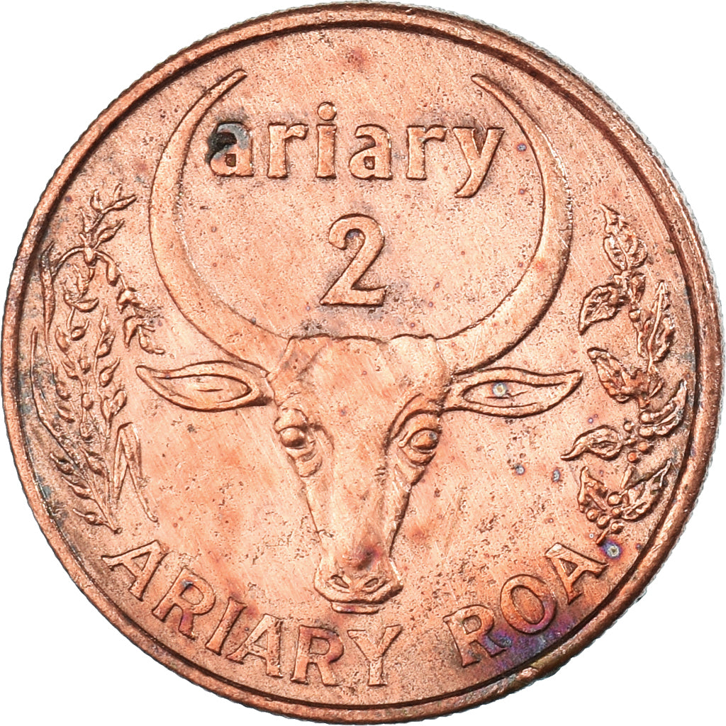 Monnaie, Madagascar, 2 Ariary, 2003