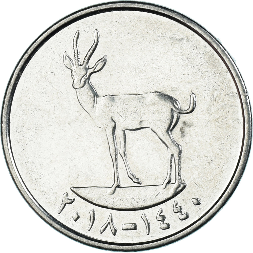 Moeda, Emirados Árabes Unidos, 25 Fils, 2018