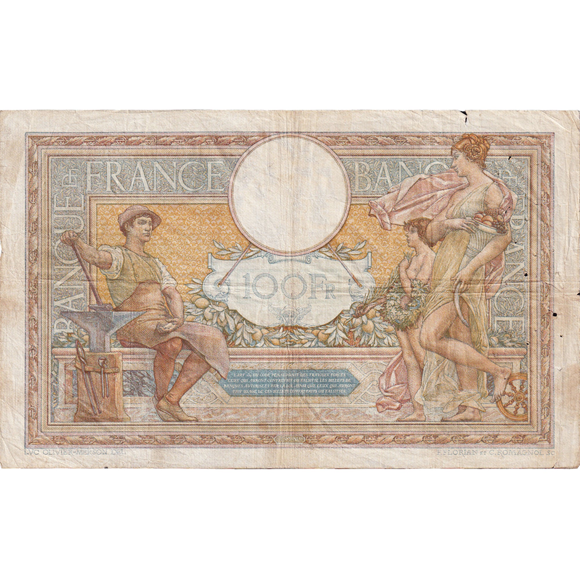 Frankrijk, 100 Francs, Luc Olivier Merson, 1934, G.45589, TTB, Fayette:24.13