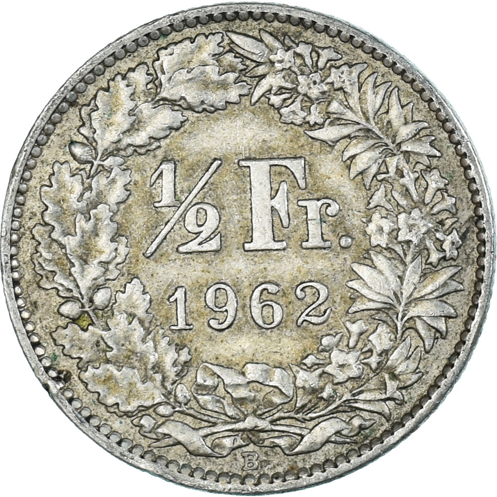 Münze, Schweiz, 1/2 Franc, 1962