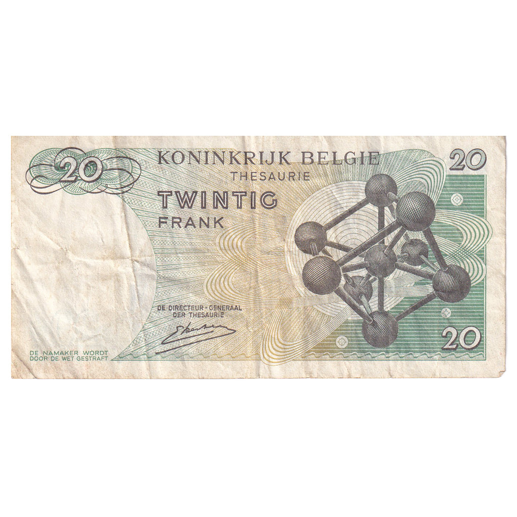 Billet, Belgique, 20 Francs, 1964, 1964-06-15, KM:138, TB+